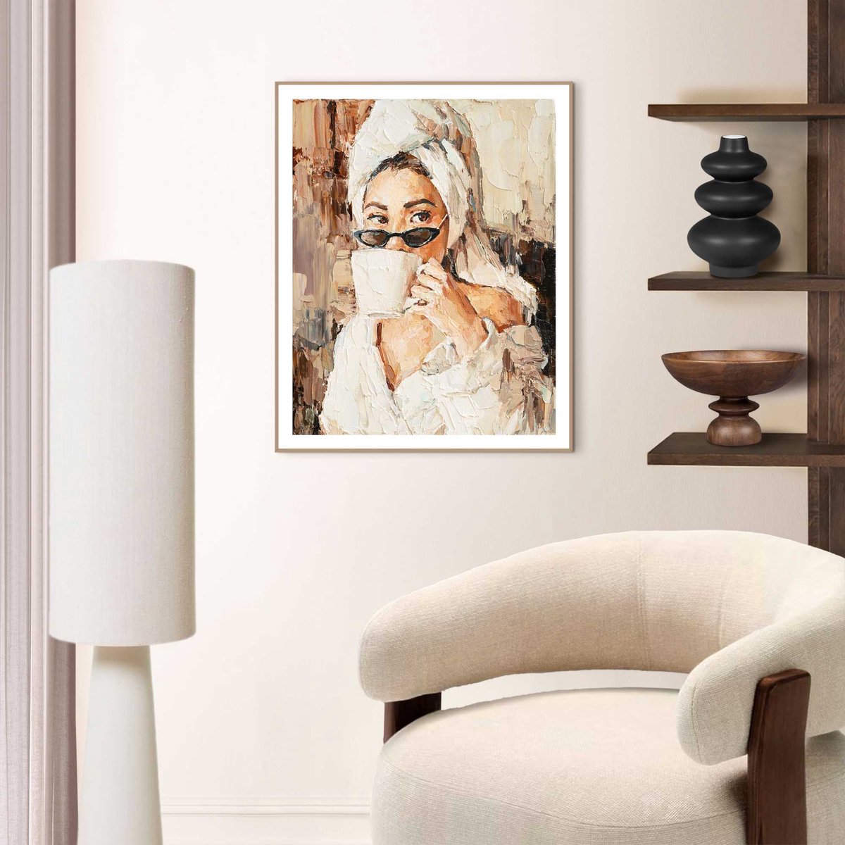 Slim frame wood - 40x50cm - waking up
