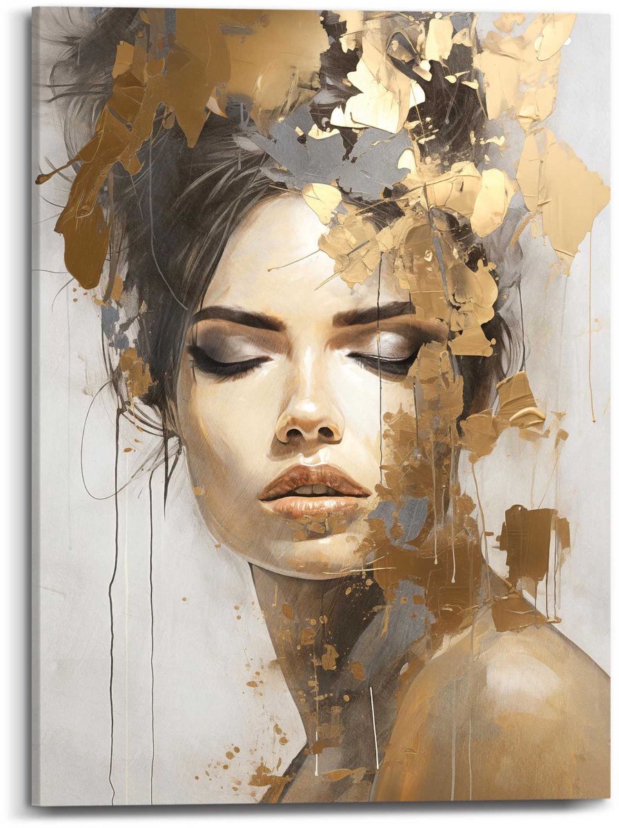 Giclee on canvas - 50x70cm - chique gold