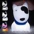 DHINK Nachtlamp XL LED puppy dog - sili. - oplaadbaar
