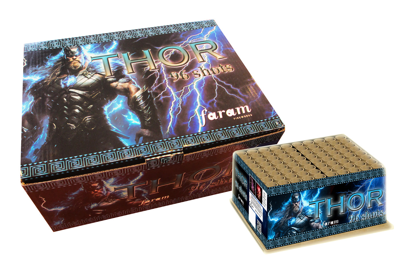 Vuurwerk THOR - 96 shots compound cake 624g F2 75sec