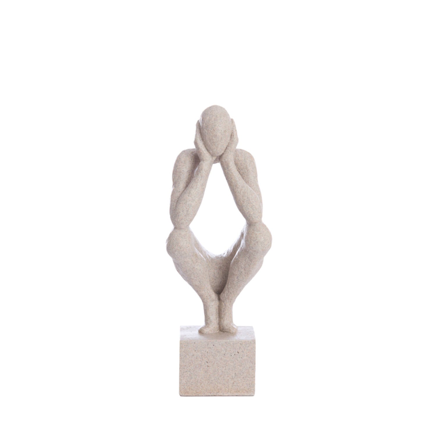 Livno deco ornament - 15x13x40.5cm - taupe