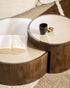 ELEONORA Hazel salontafel set - mangohout & marmer