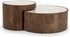 ELEONORA Hazel salontafel set - mangohout & marmer