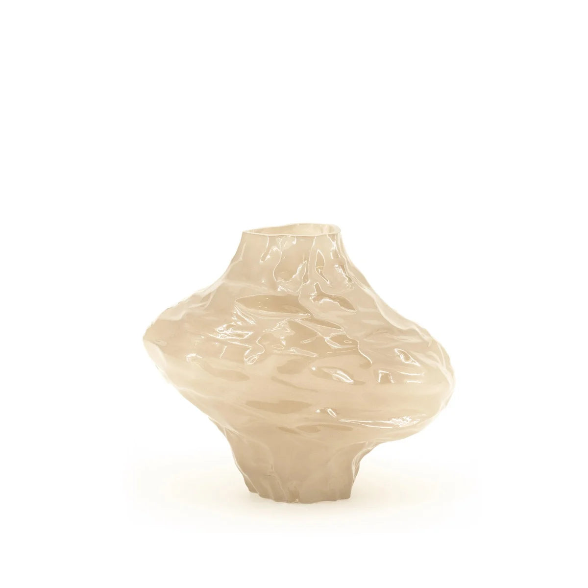 BY BOO Rias vaas - S 26.5x17x22cm - taupe
