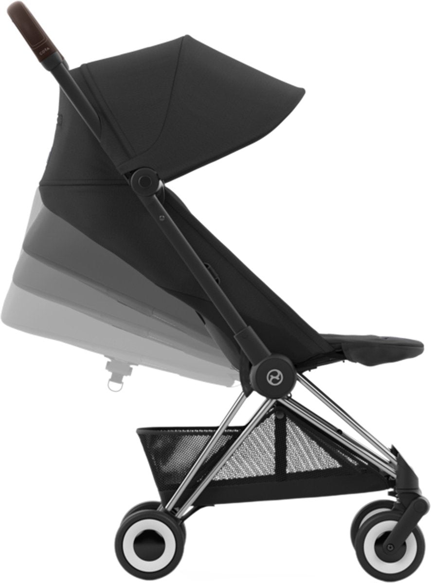 CYBEX Coya buggy - chrome frame - sepia/ zwart