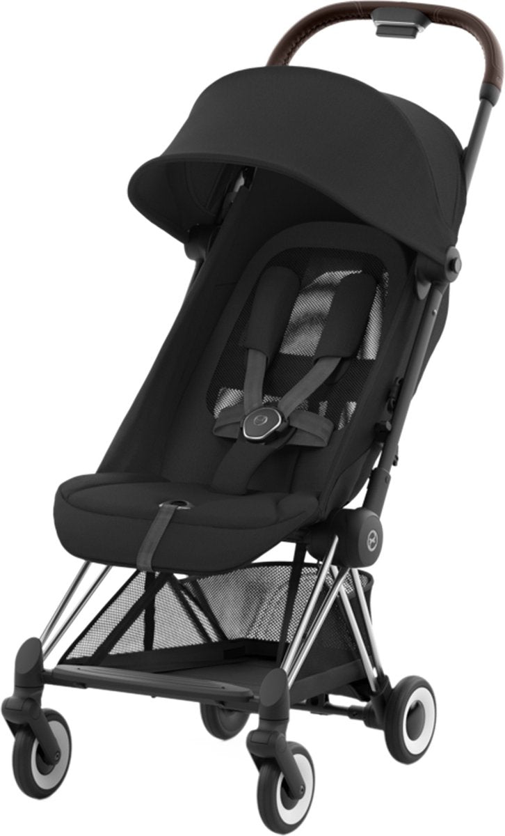 CYBEX Coya buggy - chrome frame - sepia/ zwart