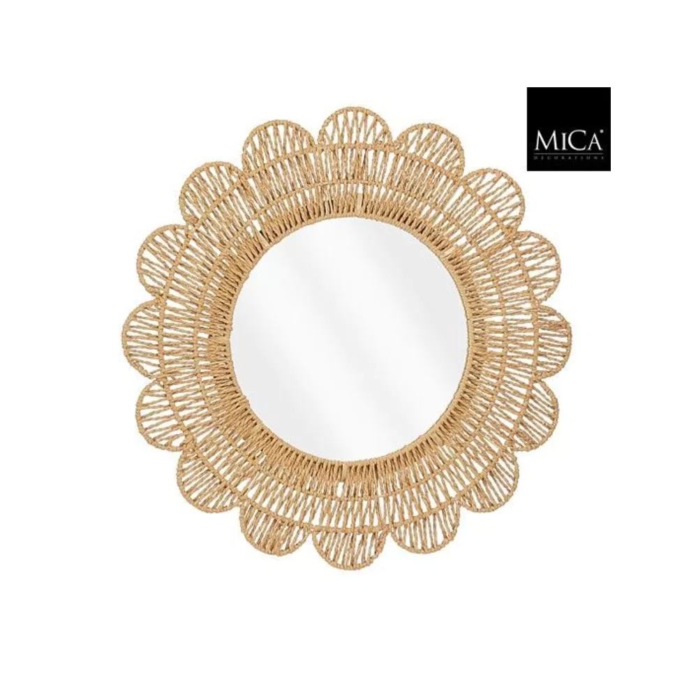Spiegel rond 60cm - naturel