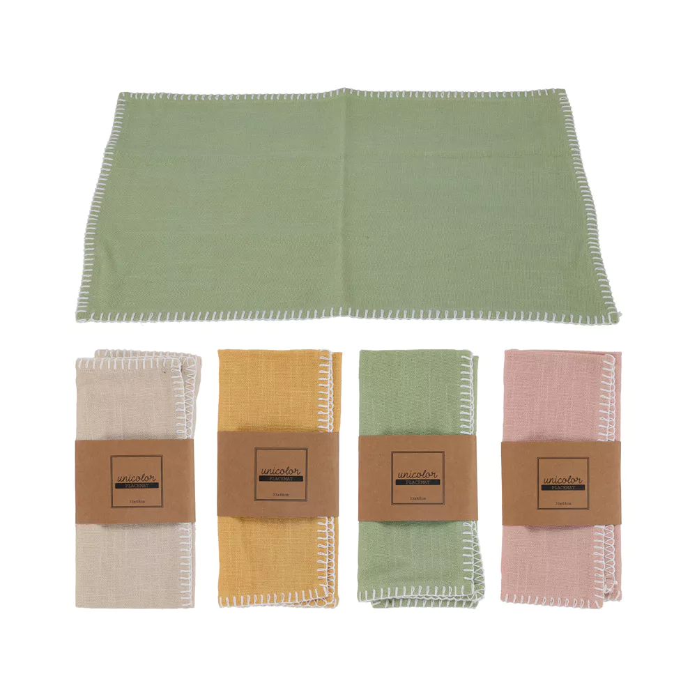 Placemat - 48x33cm - assortie kleuren prijs per stuk