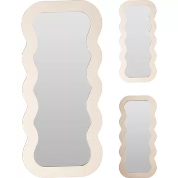 Spiegel golvend design - 37x80cm - ass. (prijs per stuk)