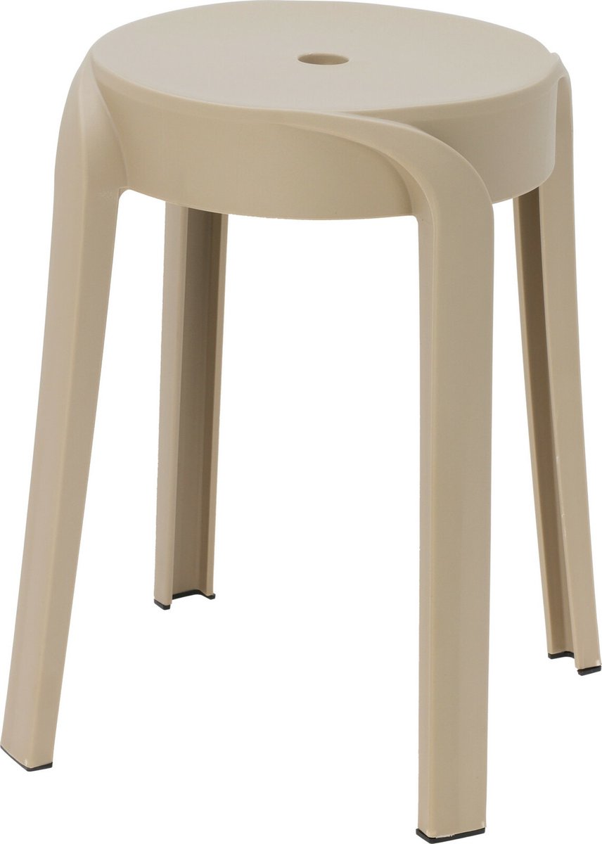 Kruk stapelbaar PP - taupe