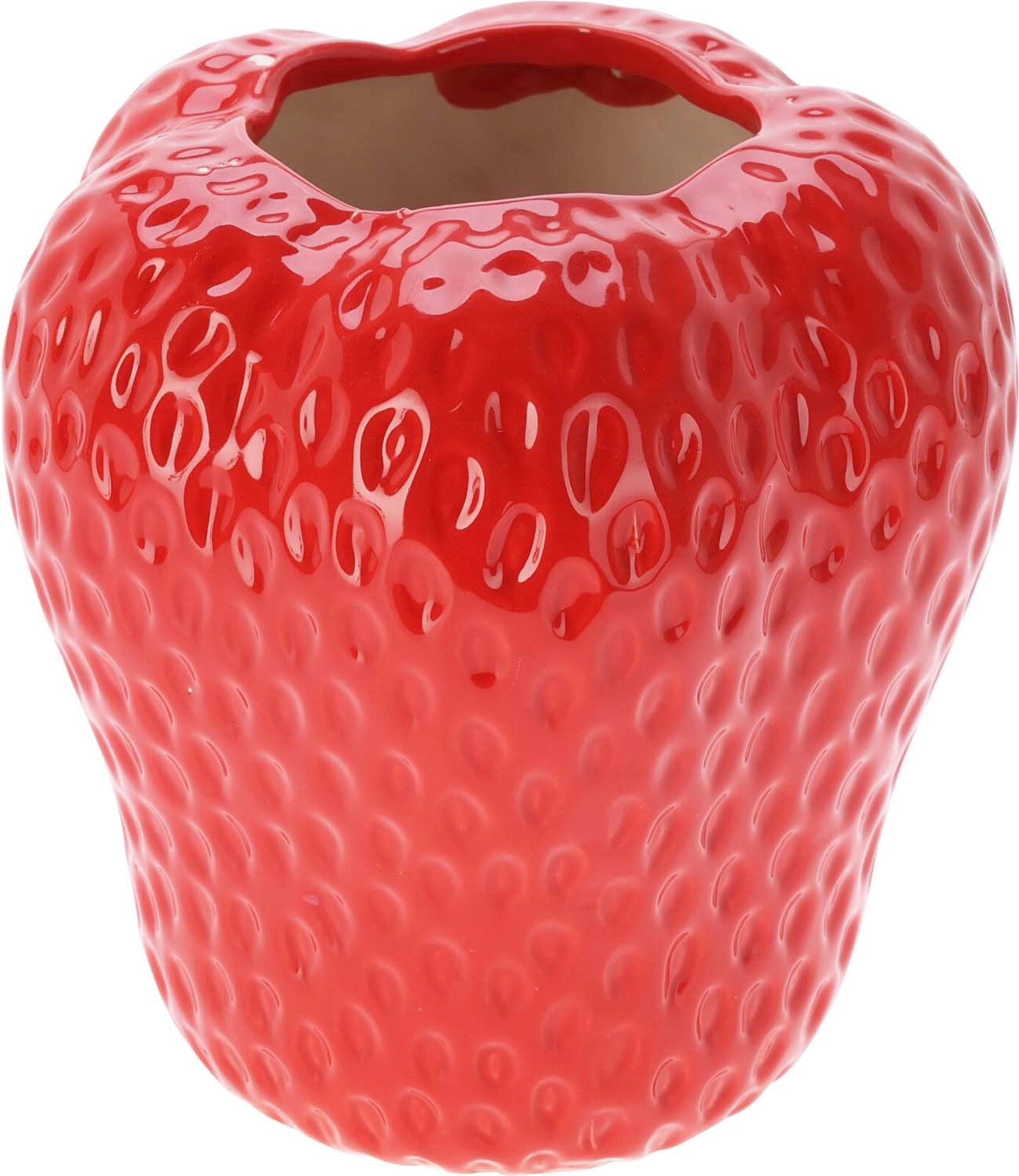 Aardbei vaas 20cm - rood