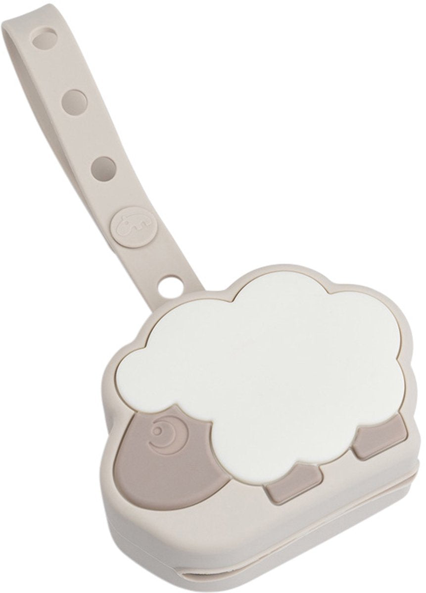 DONE BY DEER Silicone speenhouder sheepy sand