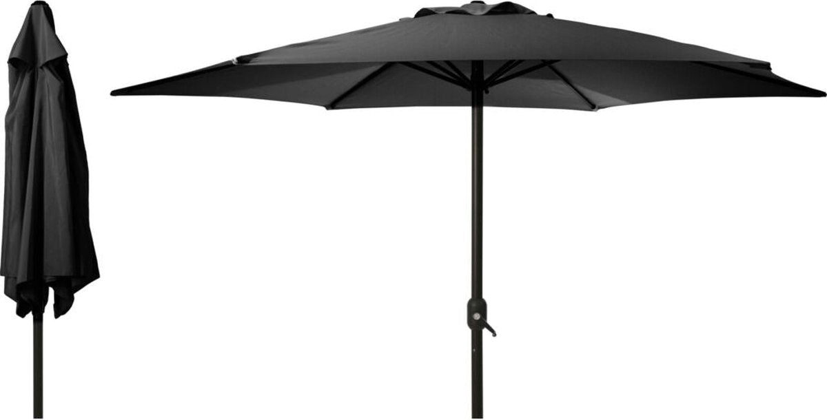 Parasol 3m - d. grijs