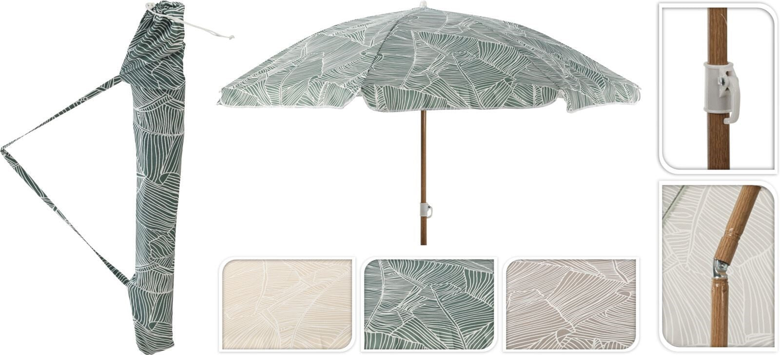 Strand parasol 180cm - ass. (prijs per stuk)