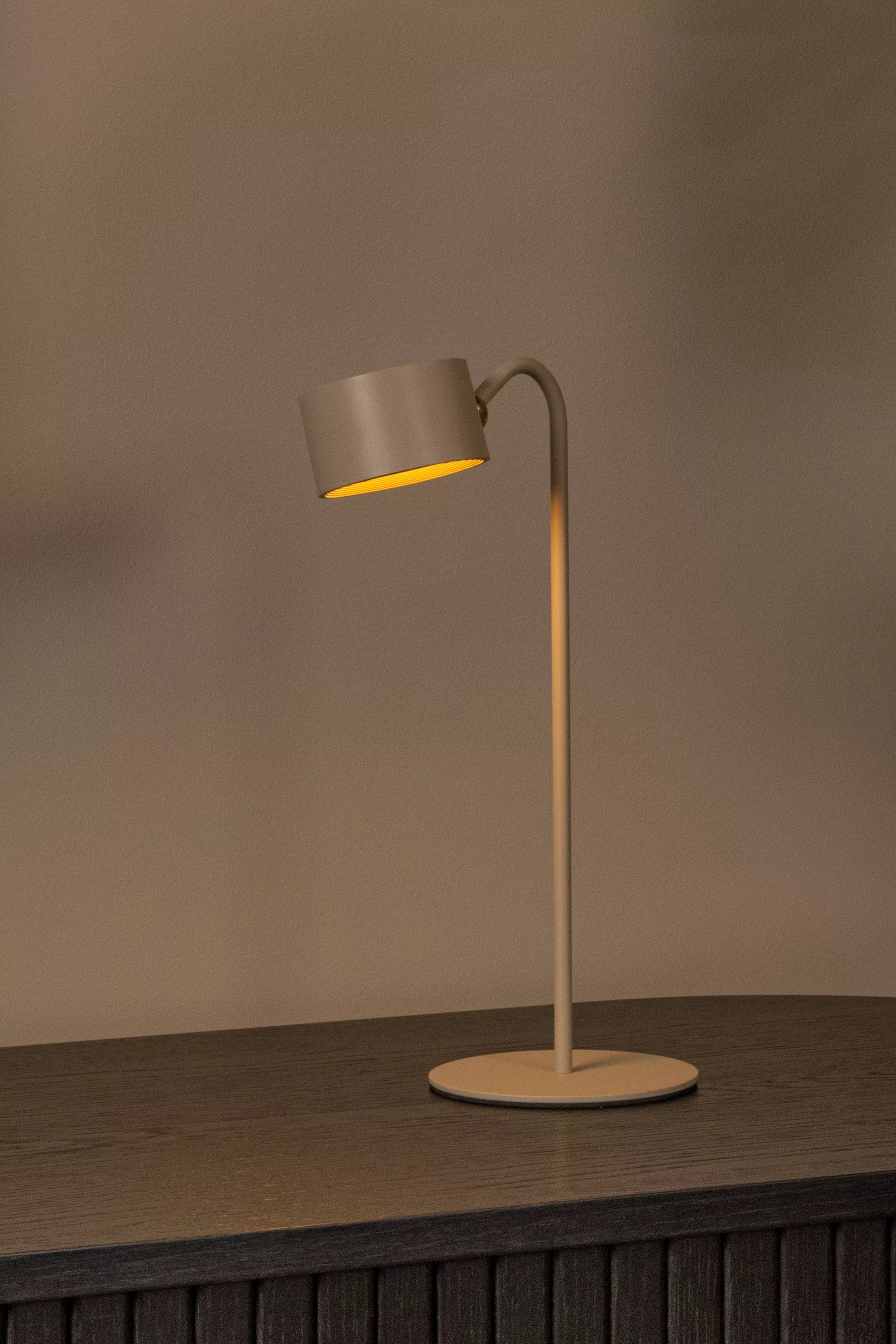LUCIDE Jolan bureaulamp taupe LED 3,5W dimb.