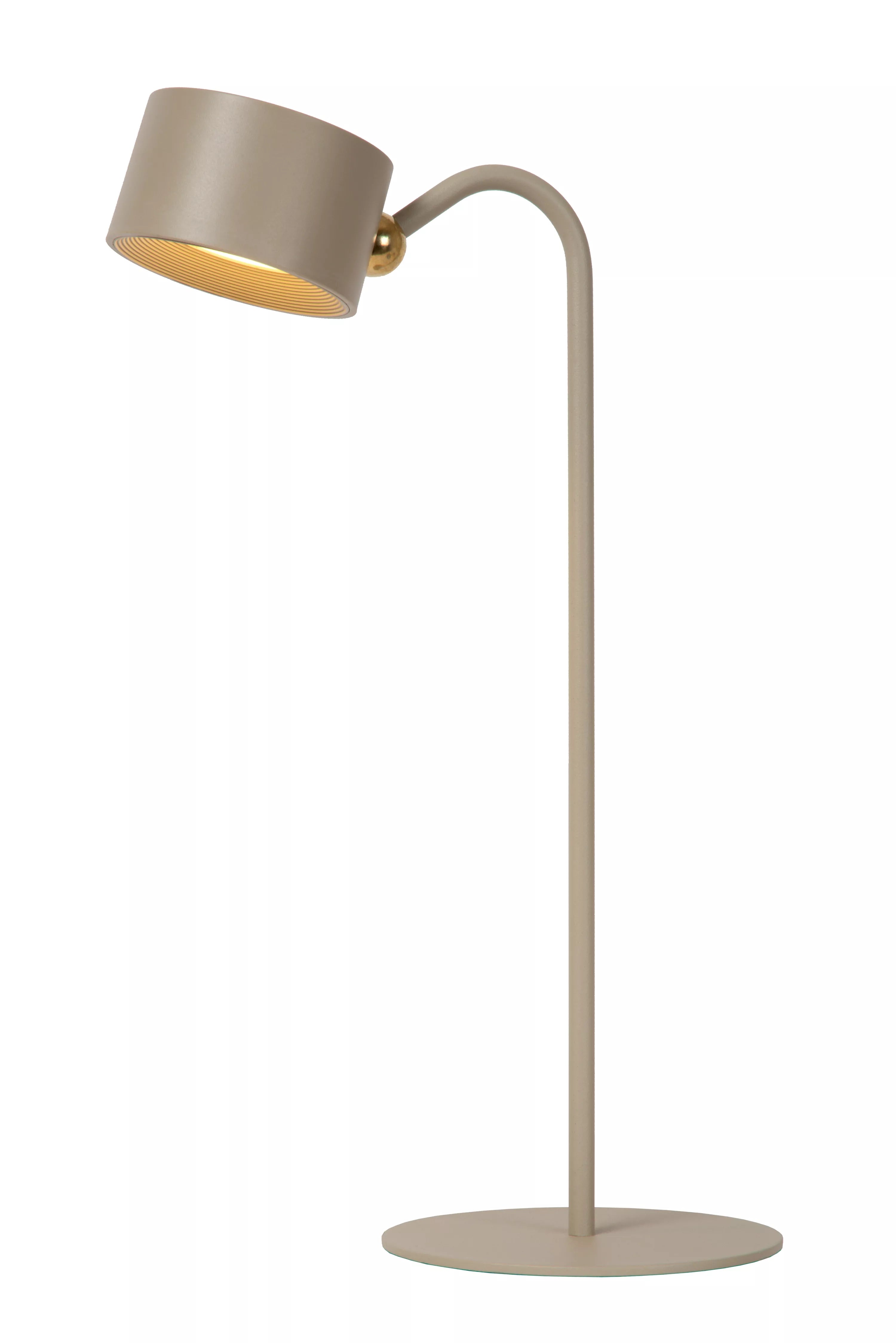 LUCIDE Jolan bureaulamp taupe LED 3,5W dimb.