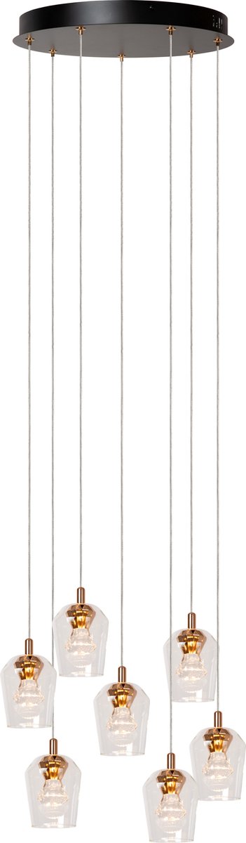 LUCIDE Berliane hanglamp transp. dia 39 LED dimb. 4W