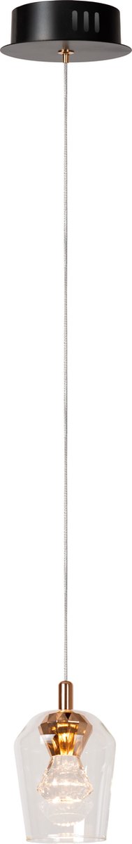 LUCIDE Berliane hanglamp transp. dia 12 LED dimb. 4W