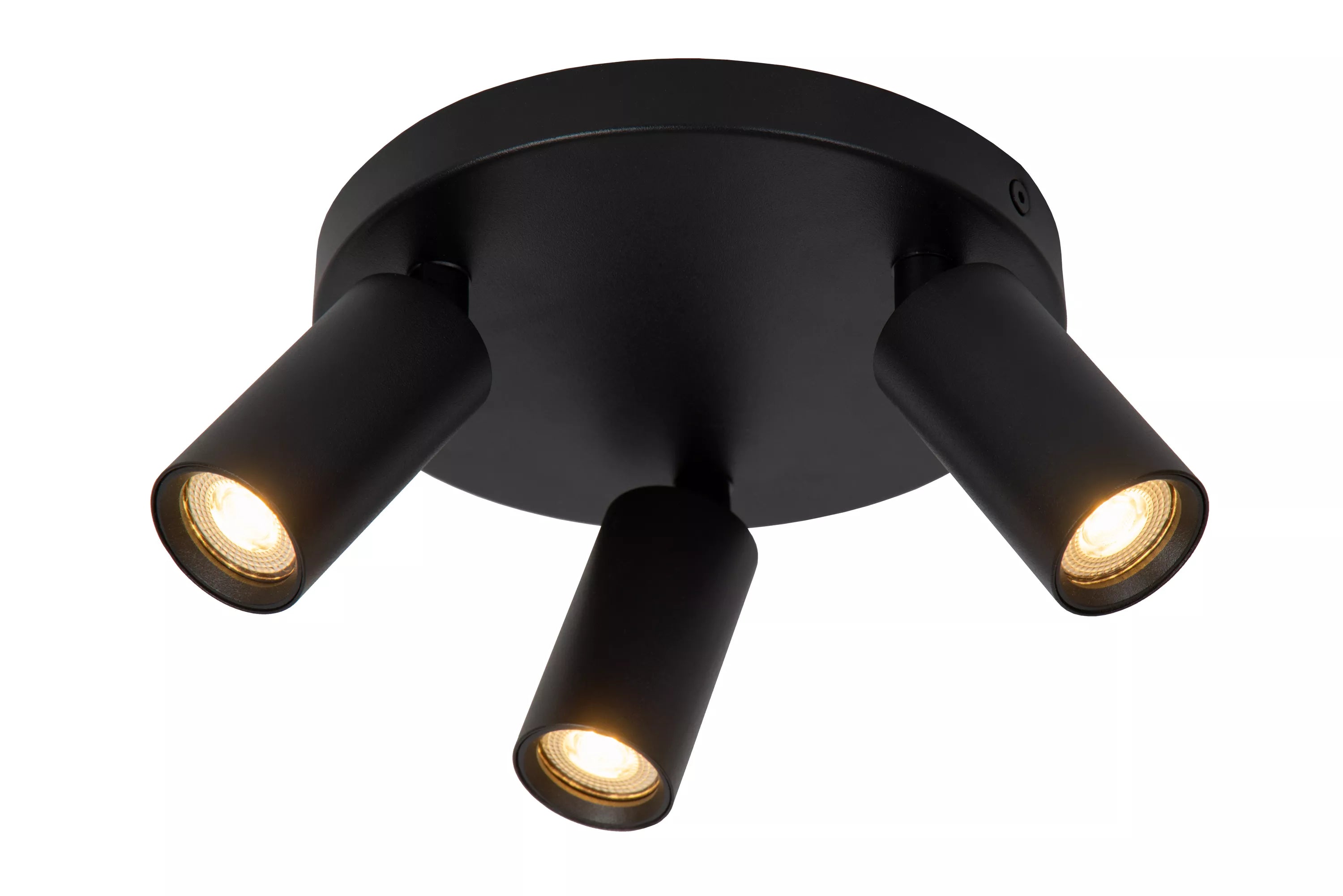 LUCIDE Ritmo plafondspot zwart dia 18 3xGU10 MR11