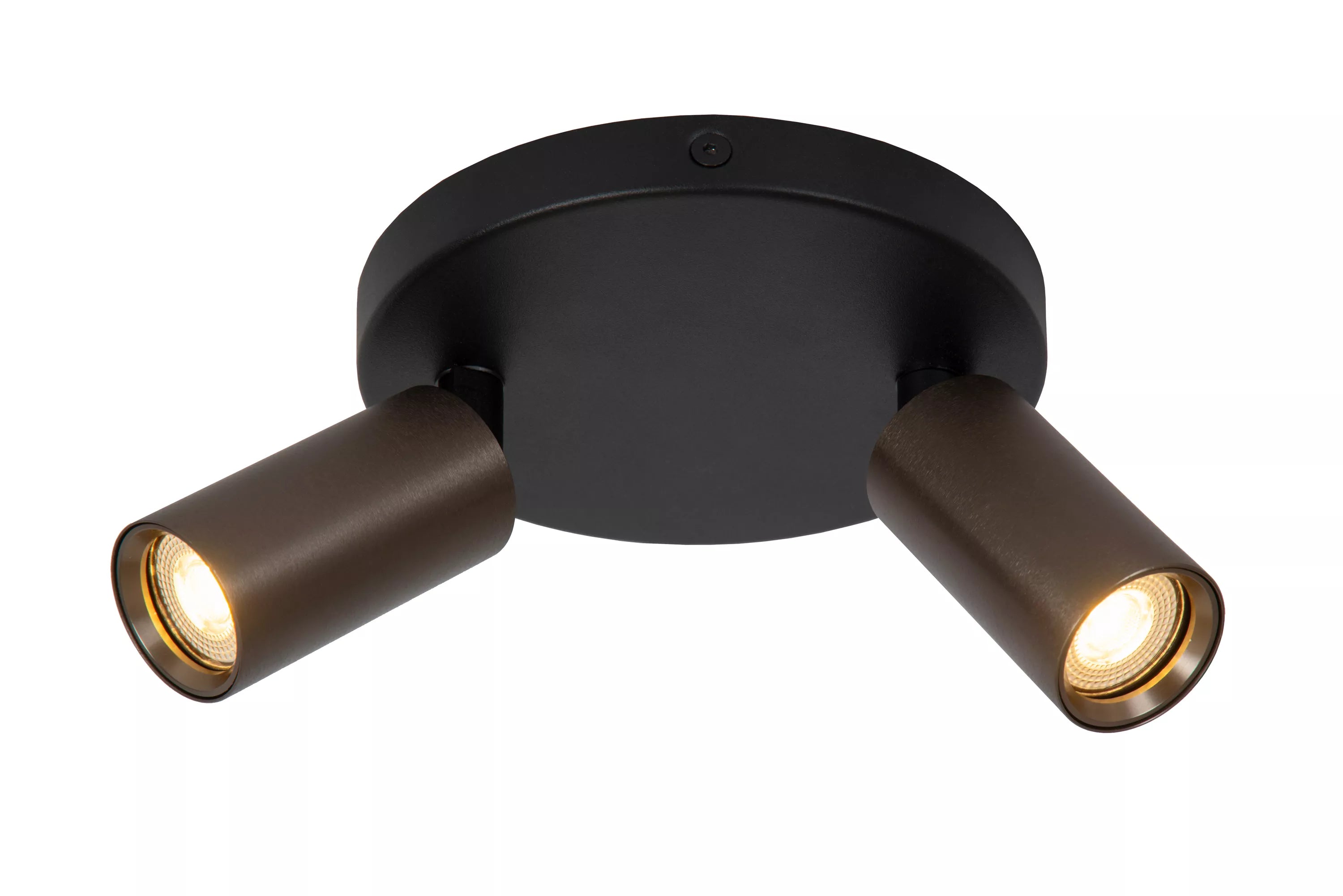 LUCIDE Ritmo plafondspot koffie dia 15 2xGU10 MR11