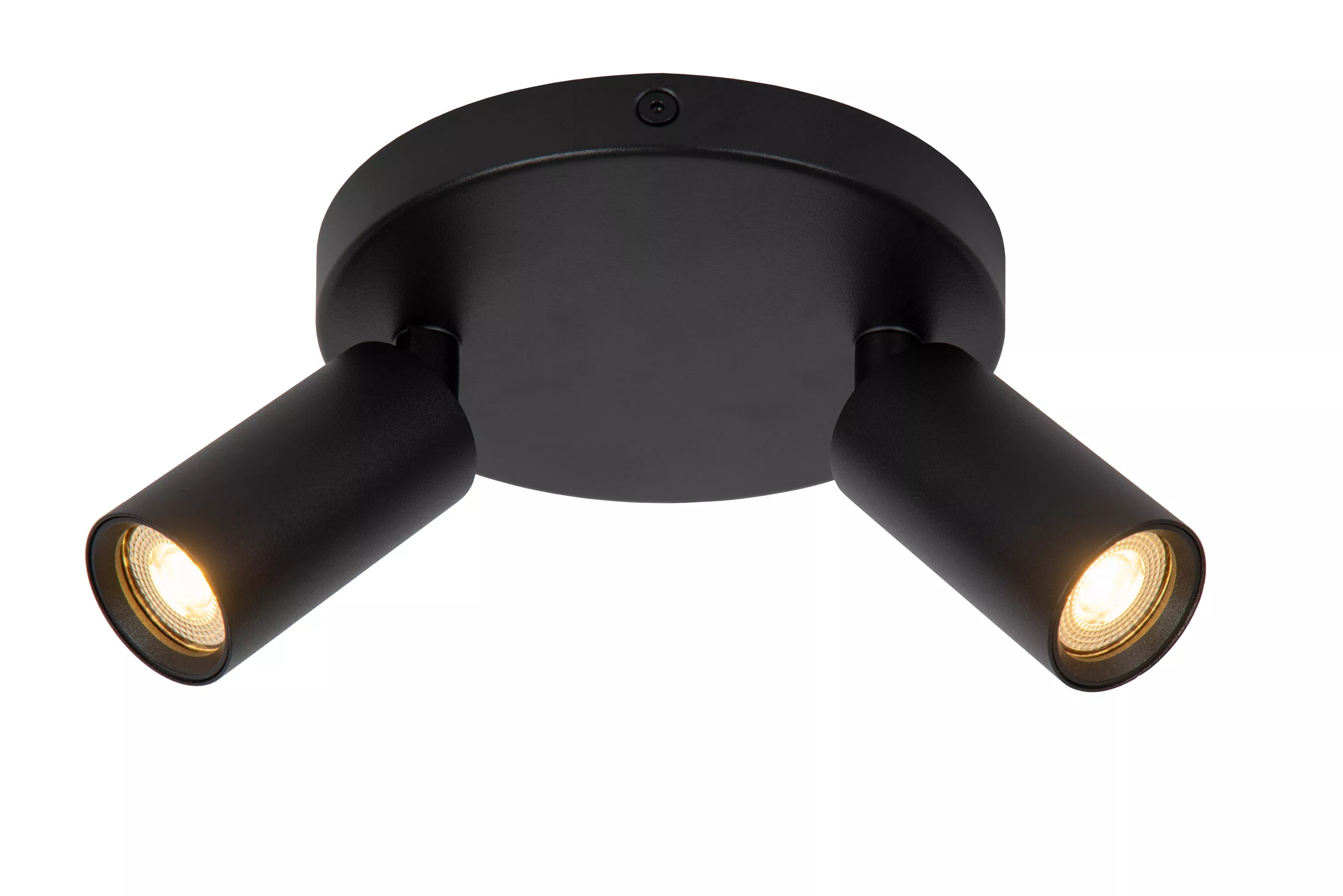 LUCIDE Ritmo plafondspot zwart dia 15 2xGU10 MR11