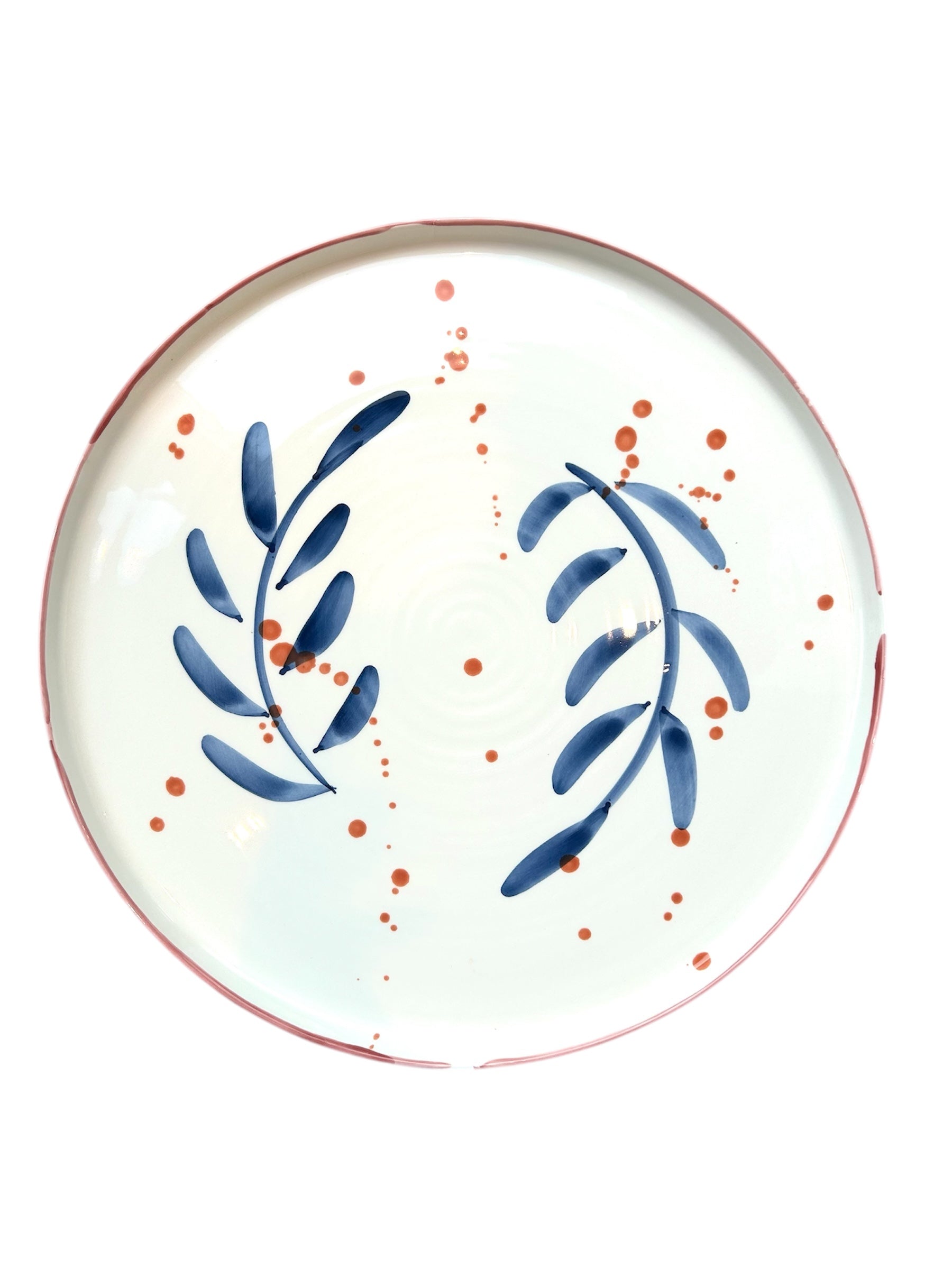 VAL Gabriela schaal - blue feather