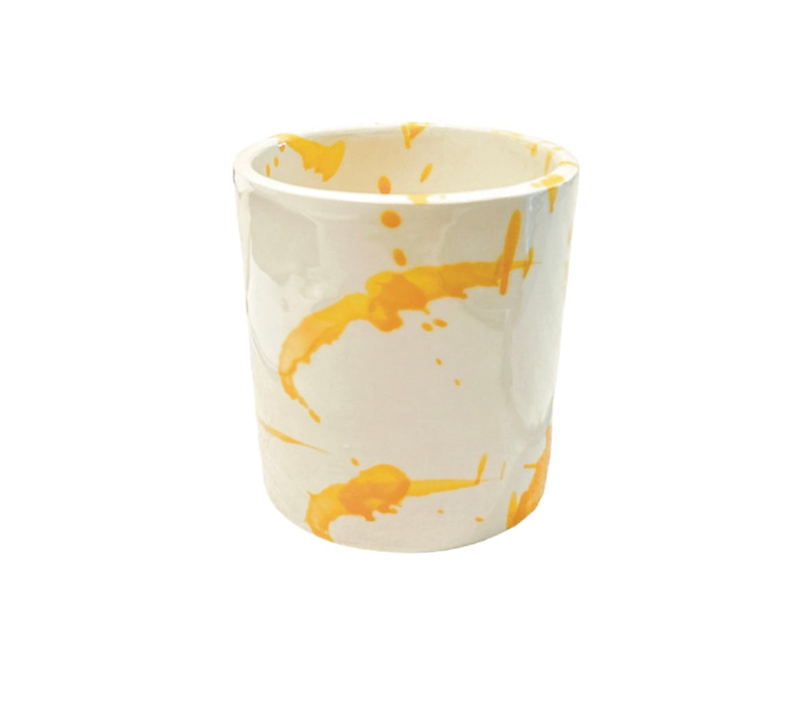 VAL Mokka mug - yellow blob