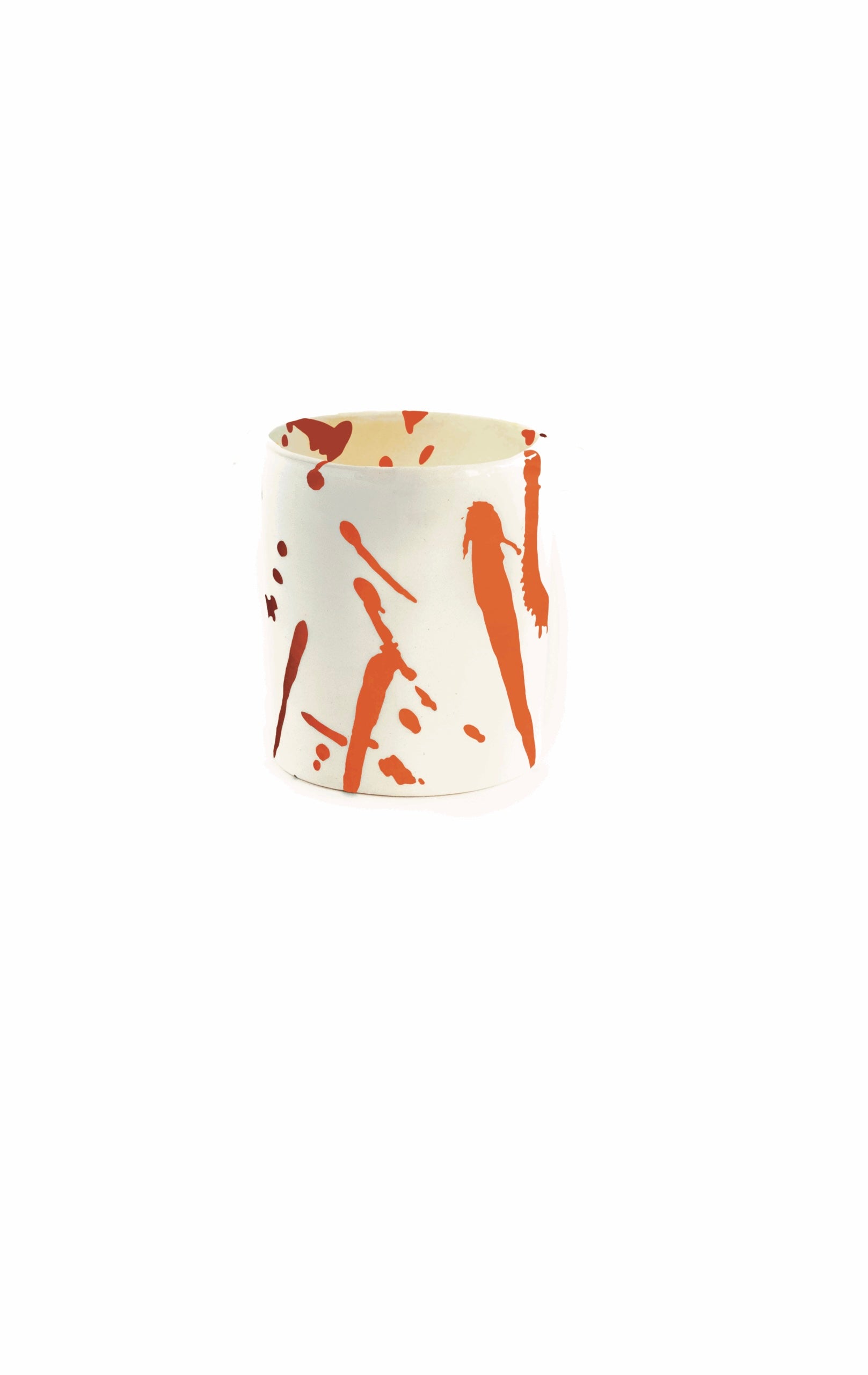 VAL Mokka mug - dark orange blob