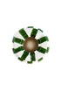 VAL Jack's Cig asbak L - dark green stripes