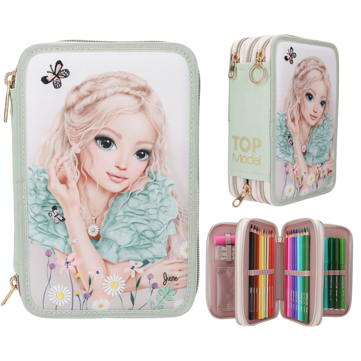 TOPMODEL 3-Vaks etui summer