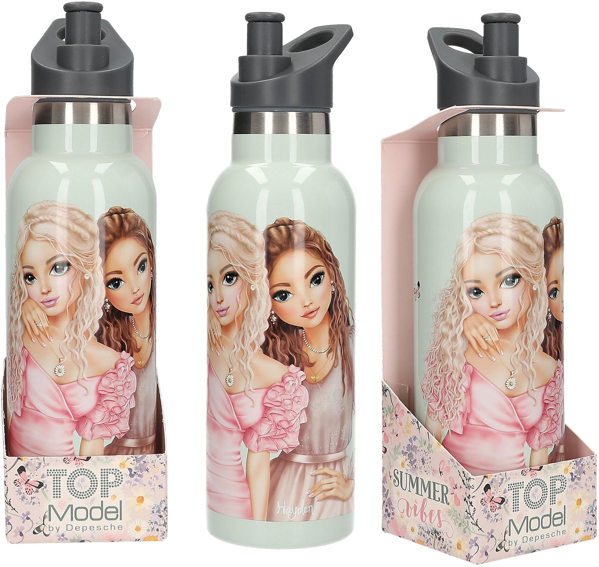 TOPMODEL Drinkfles edelstaal velo