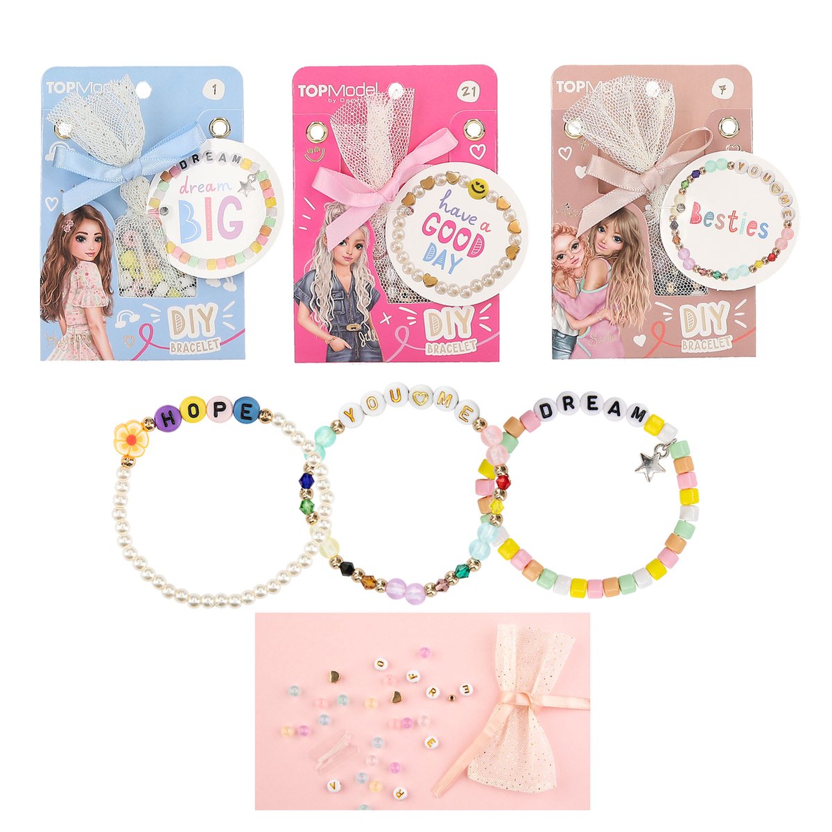 TOPMODEL Pearlsonals armband DIY - ass.