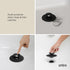 UMBRA Flex afvoerstop haarfilter - black