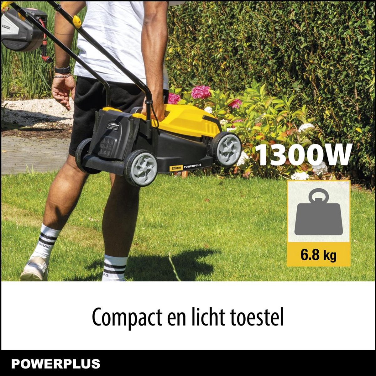 POWERPLUS Grasmaaier 1300W 320mm