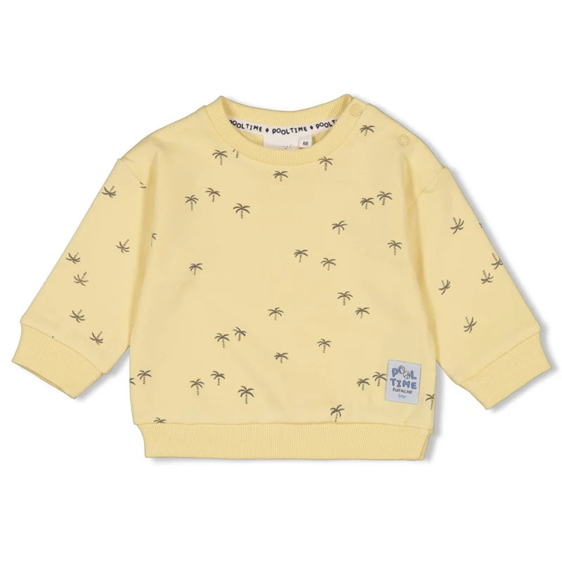 FEETJE Pool Time - sweater AOP - geel - 74