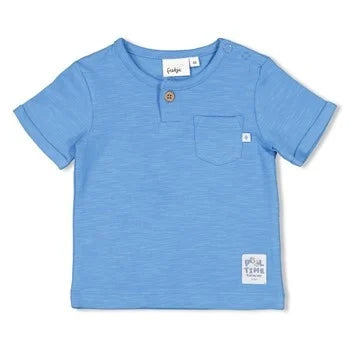 FEETJE Pool Time - t-shirt - blauw - 68