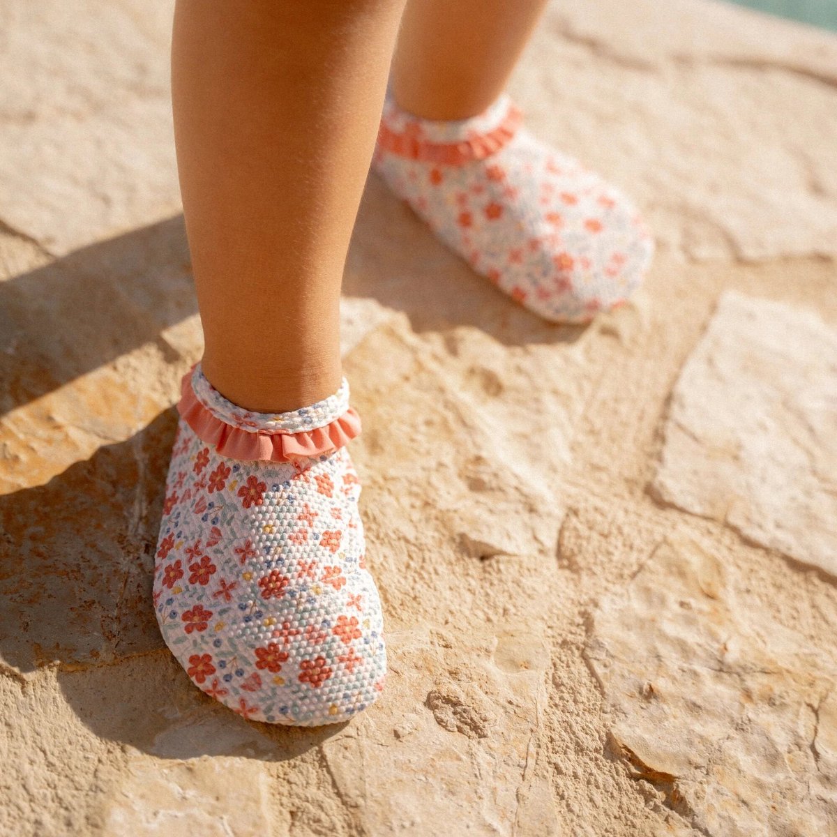 Little Dutch Sunny Flowers - zwemschoenen - roze - size 27-28