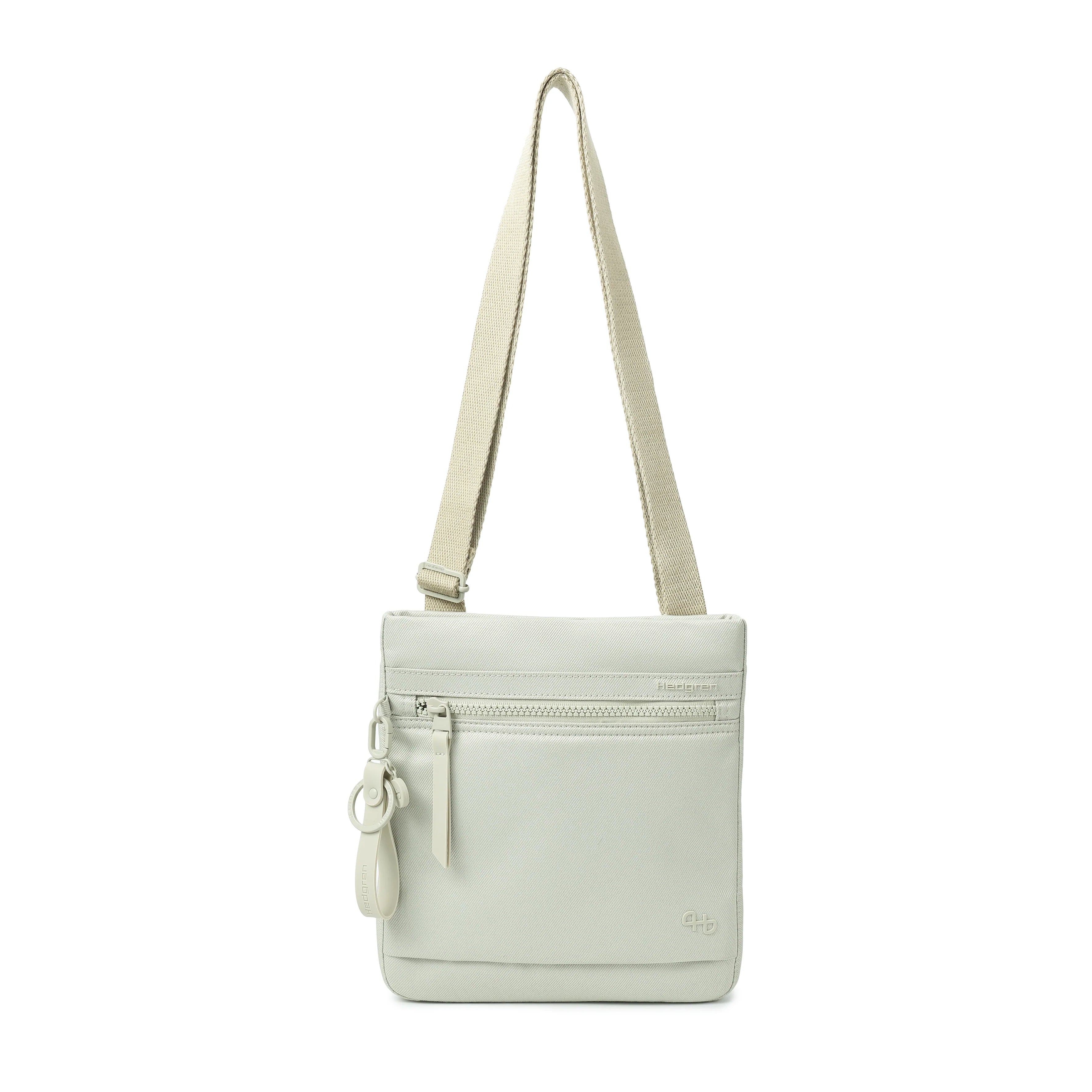 HEDGREN Leonce RFID crossover small - Jean pussywillow grey