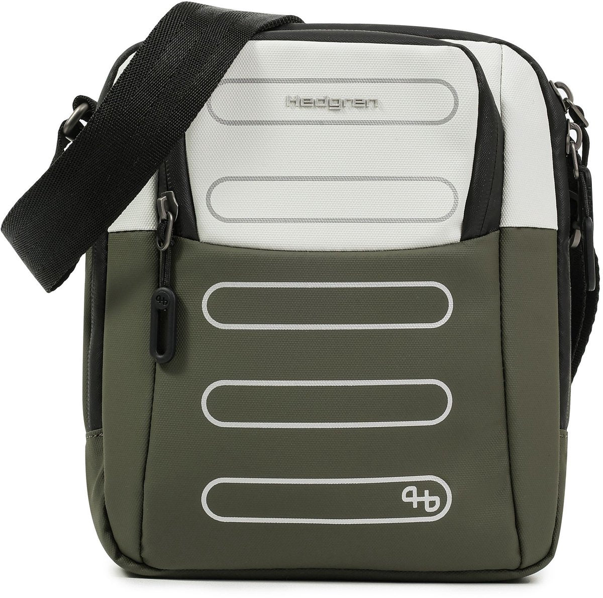 HEDGREN Relax vertical crossover RFID vaporous grey / olive