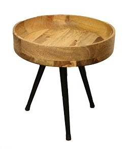 HOME SOCIETY Artha bijzettafel S - 40x40 cm - bruin