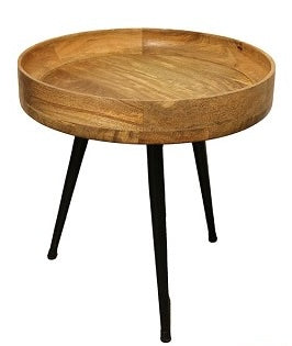 HOME SOCIETY Artha bijzettafel M - 50x50 cm - bruin