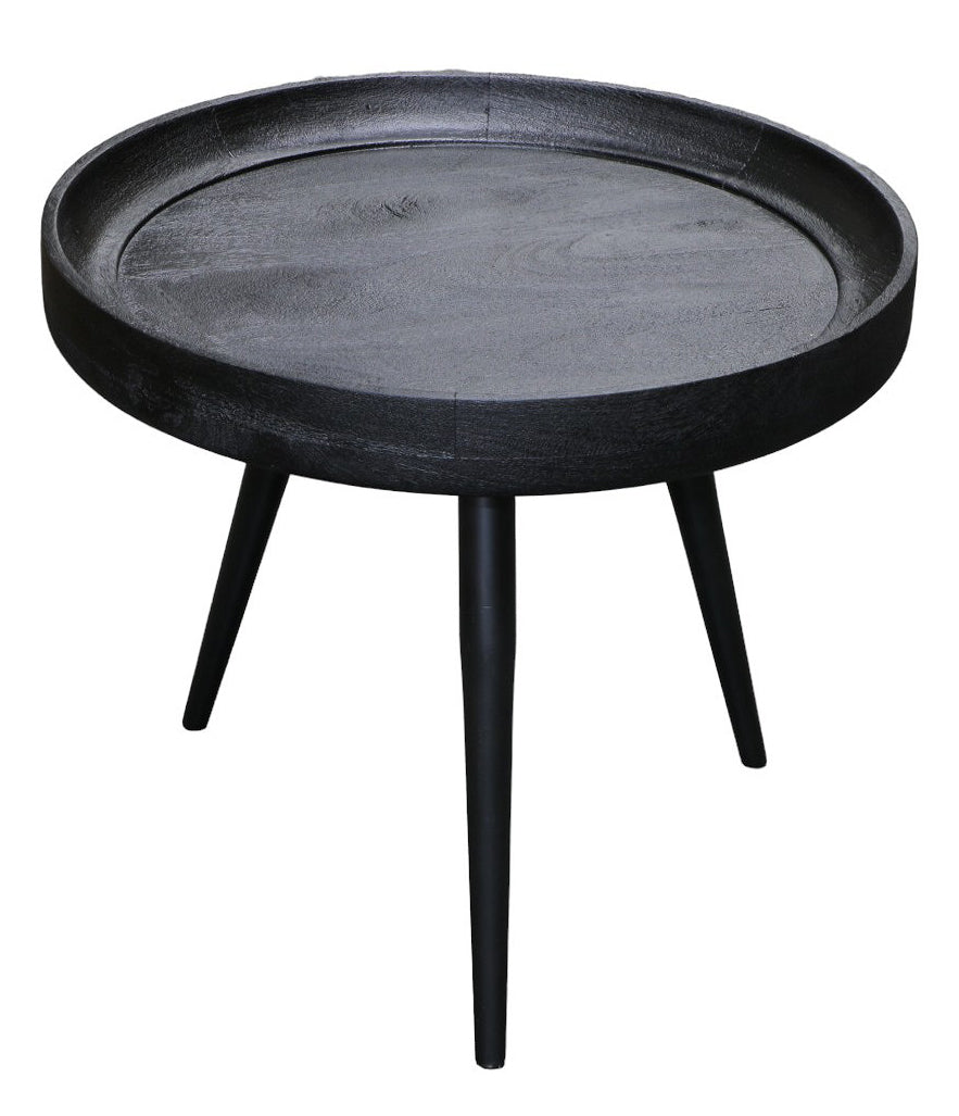 HOME SOCIETY Artha bijzettafel M - 50x50 cm - zwart