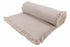 Tafelkleed fringes recht - 250x140cm - grijs