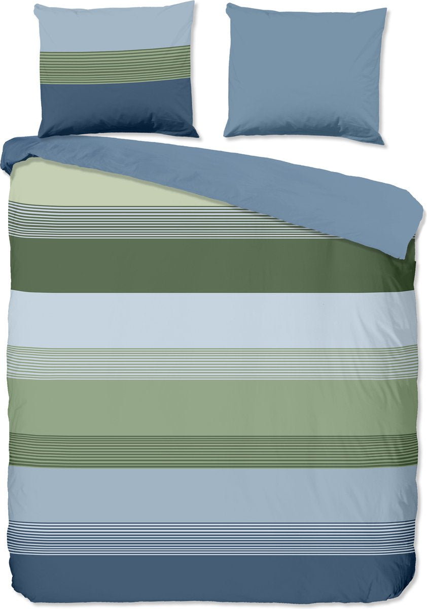 GOODMORNING Dekbedovertrek - 240x220cm - 33208 - multi - strepen