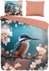 GOODMORNING Dekbedovertrek - 240x220cm - 33189 - multi - vogel