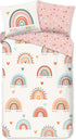 GOODMORNING Dekbedovertrek kids -140x220 cm - 33032 - multi - regenbogen