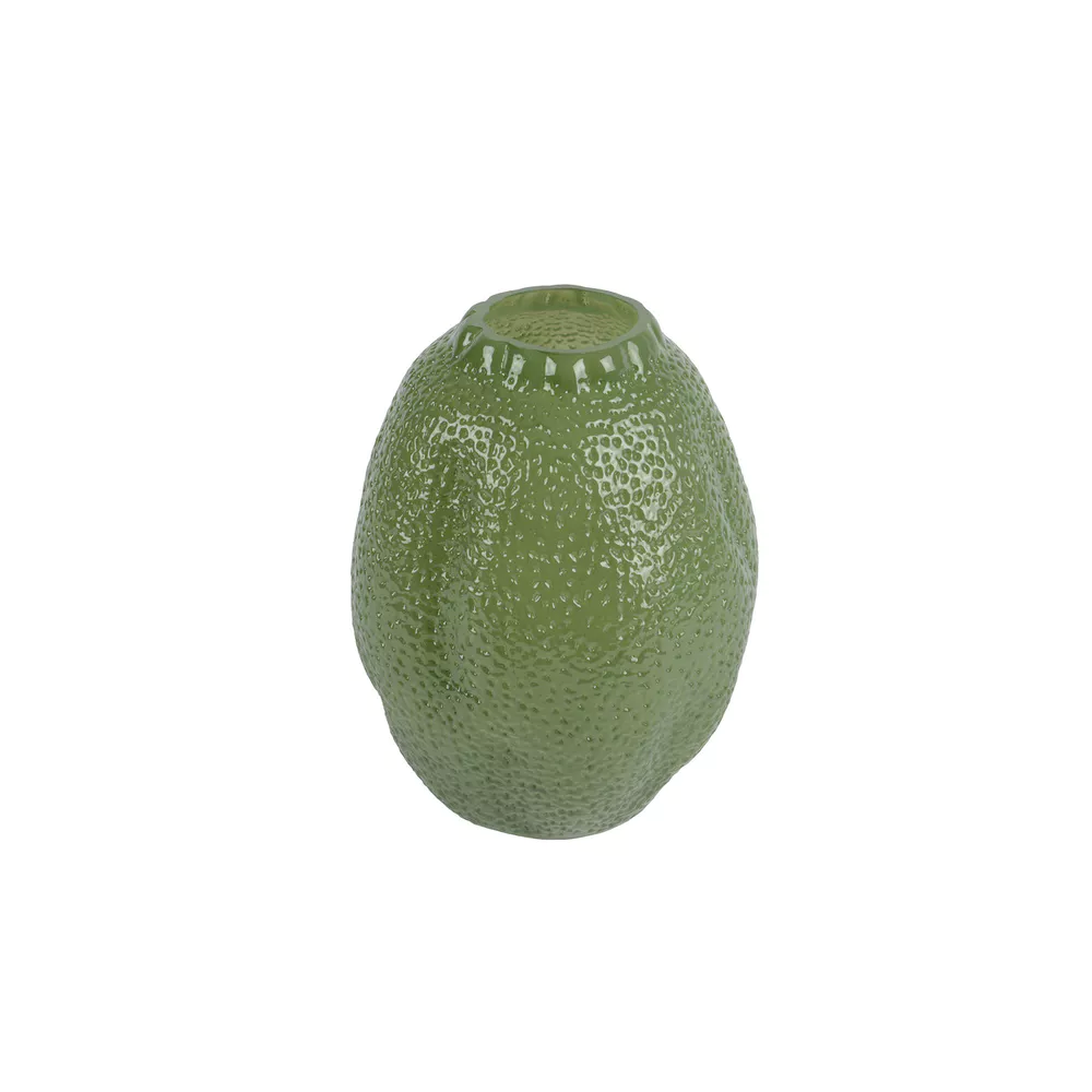 Vaas glas - 19x24cm - groen