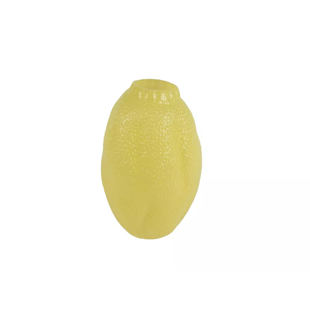 Vaas glas - 19x29cm - geel