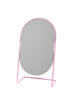 Spiegel glas ass. 2 - 9.2x15.2x26cm - oranje/roze (prijs per stuk)