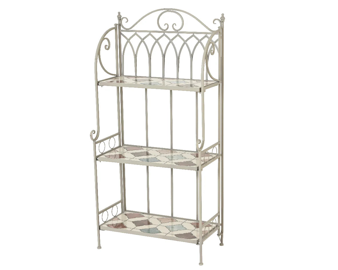 Marrakech rek mozaiek - 28.5x57x118.5cm - licht grijs